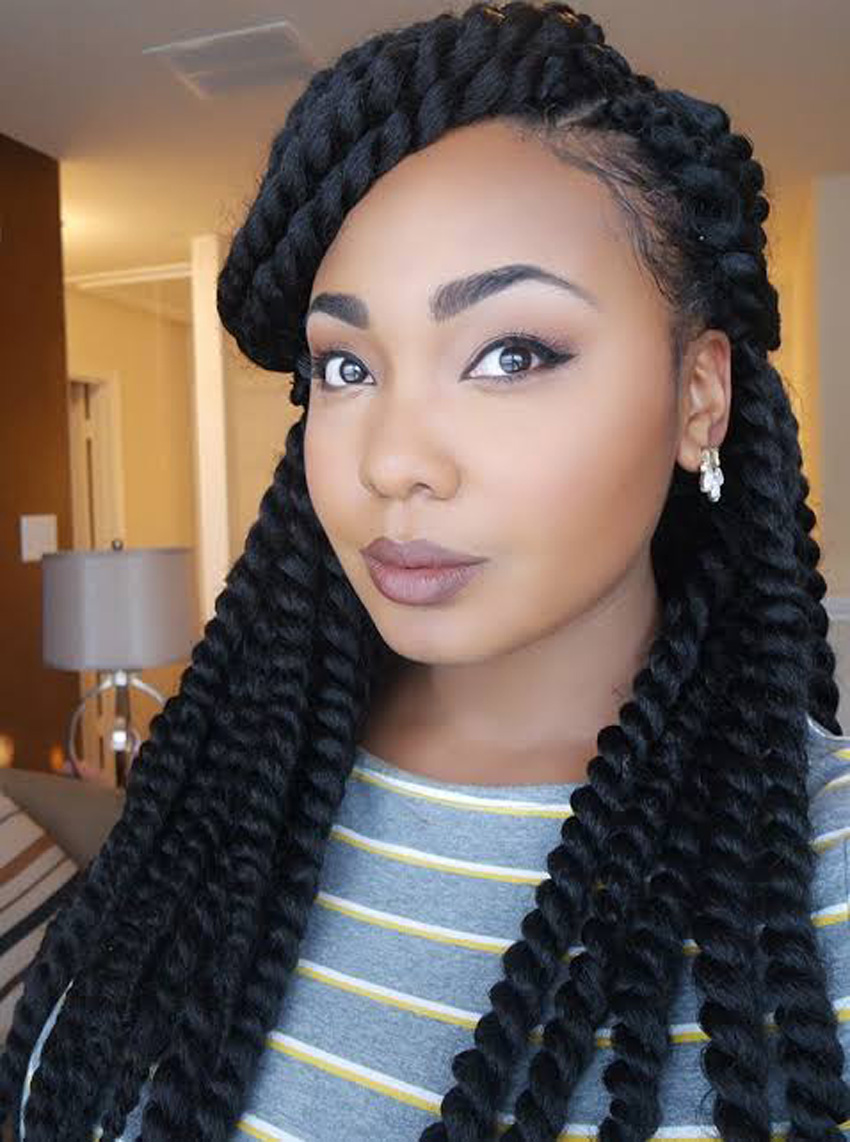 Crochet braid hairstyle idea