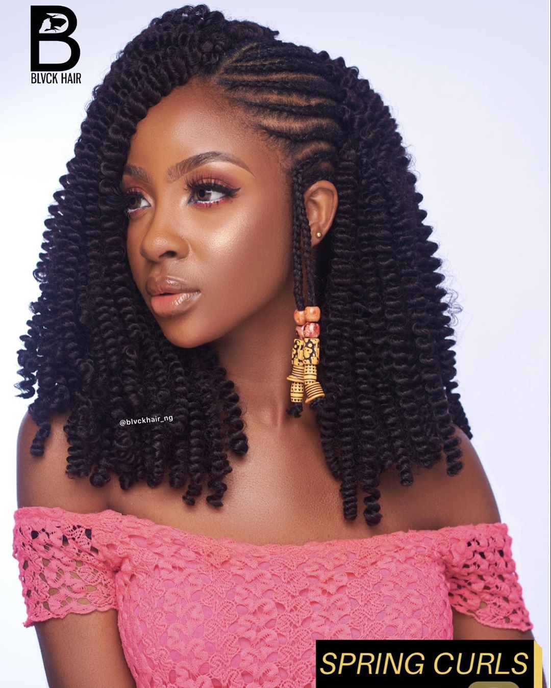 Crochet braid hairstyle idea