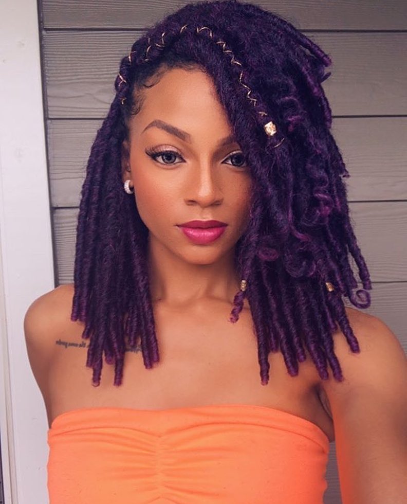 Crochet braid hairstyle idea