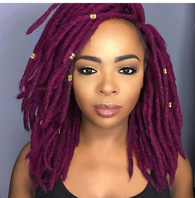 Crochet braid hairstyle idea