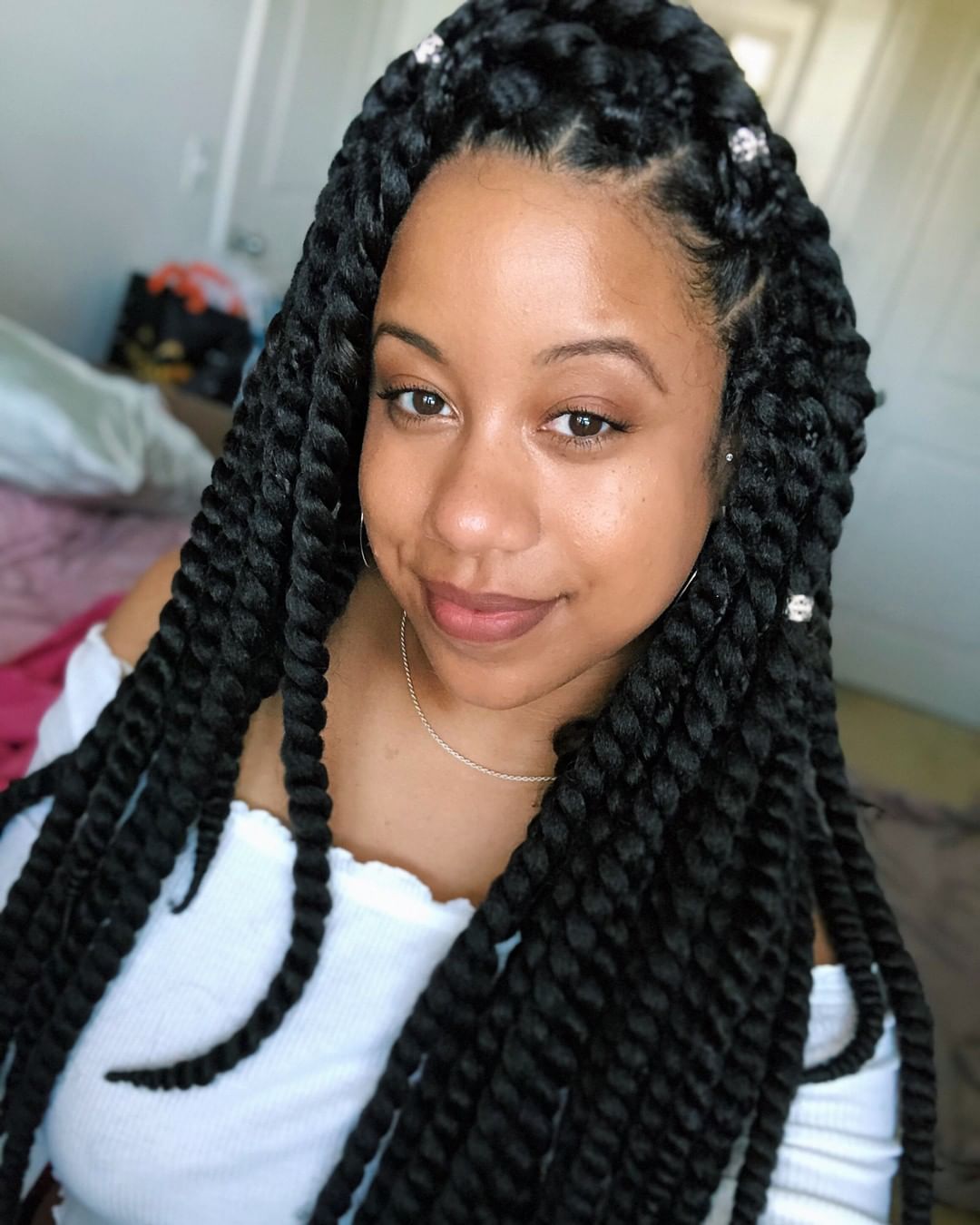 Crochet braid hairstyle idea