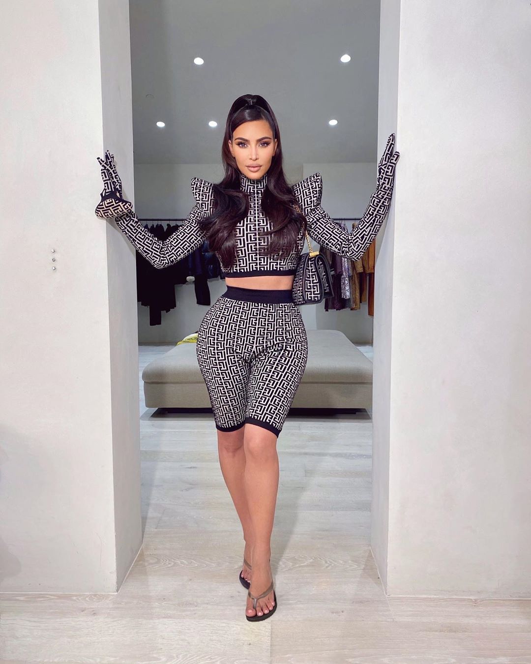 Kim Kardashian Sets A Biker Short Trend