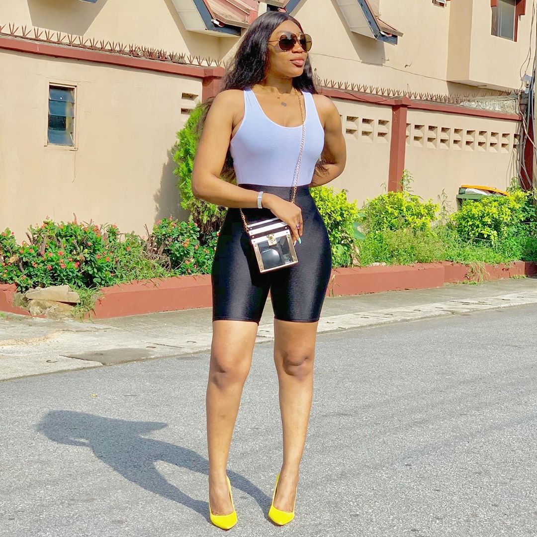 Ebube Nwagbo Astonishing Way To Rock Biker Shorts