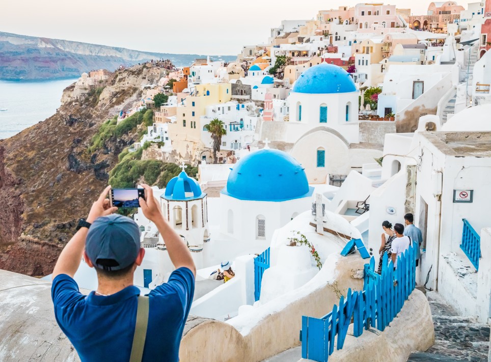 Famous Greek Island Santorini