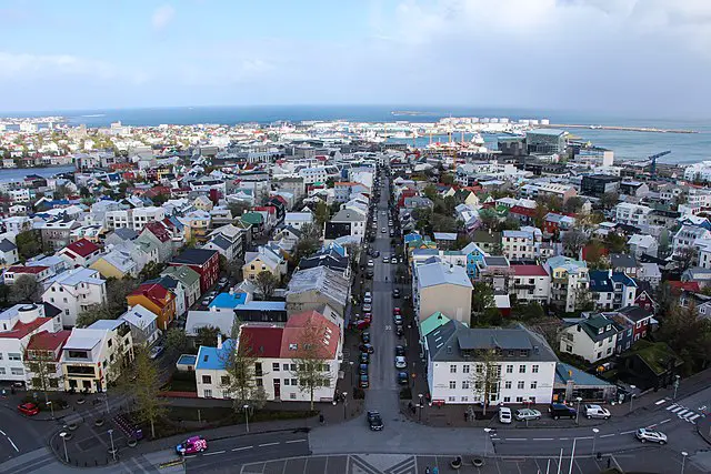 A Street in Reykjavík Iceland