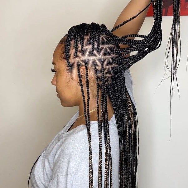 Simple Medium Knotless Braid