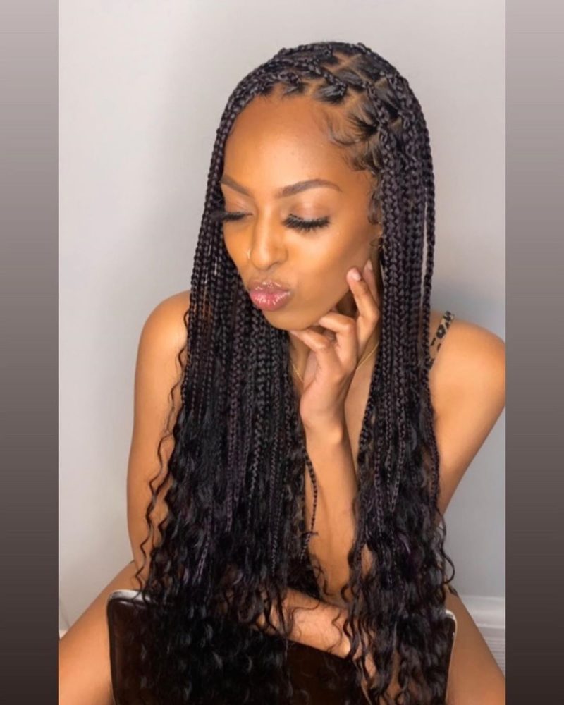 60 New Knotless Box Braids Ideas For 2024 | ThriveNaija