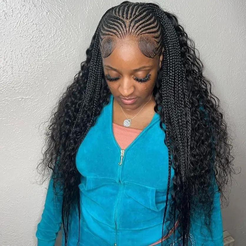 Two Layer Braid With Curls