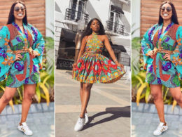 ankara short gown styles with sneakers