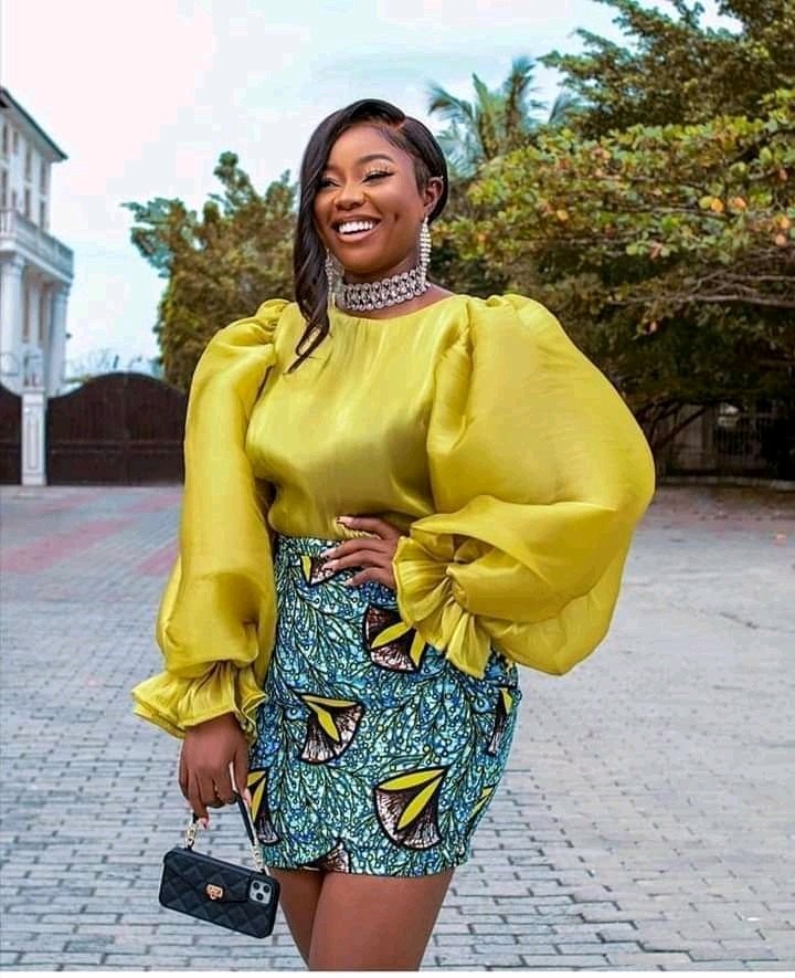 Top and skirt ankara style new arrivals