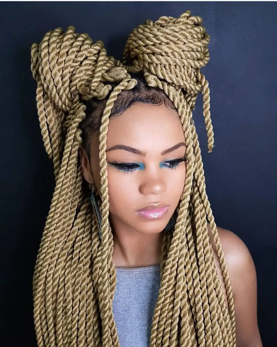 Blonde Twisting Brazilian Hairstyle