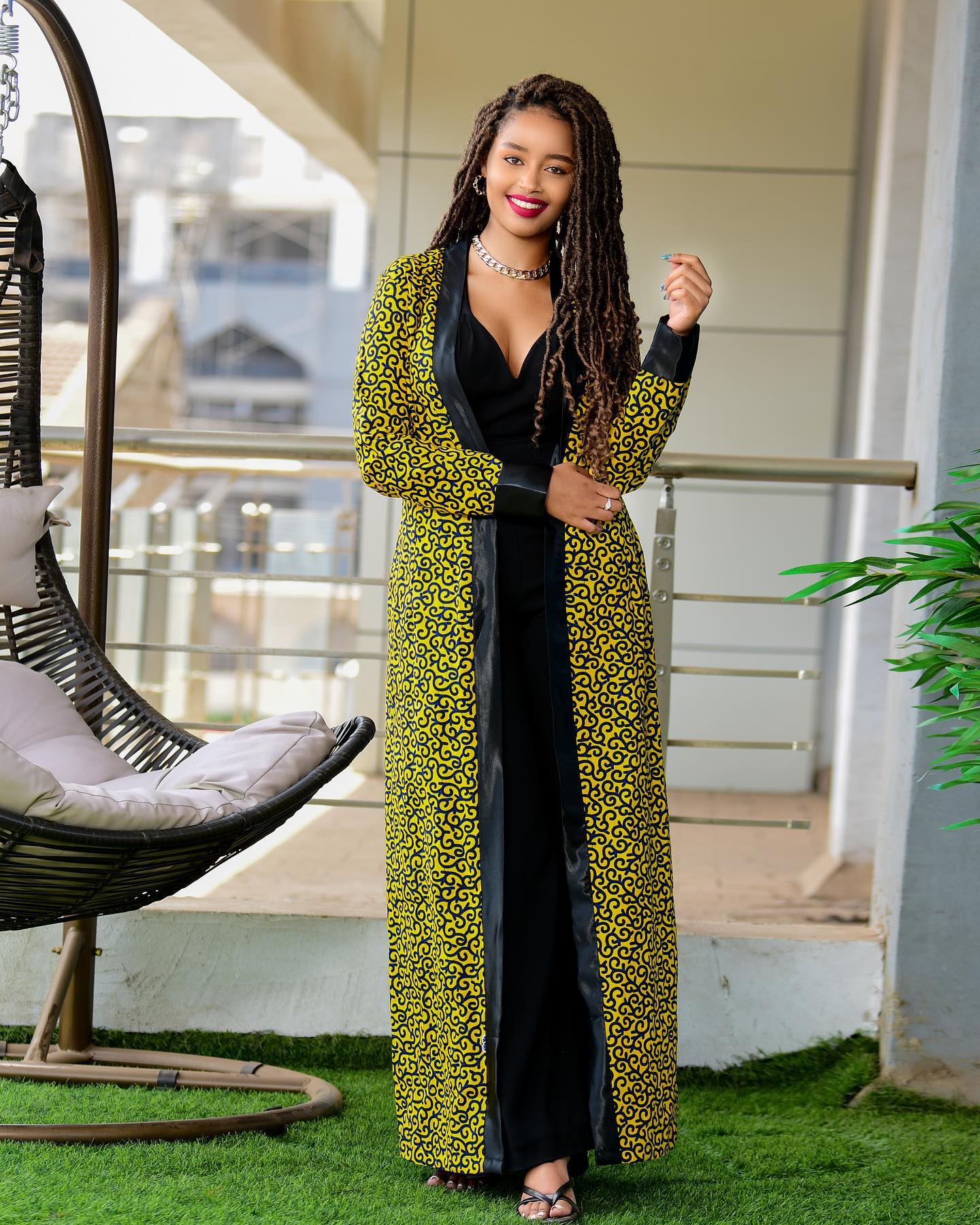 Stylish Long Kimono Jacket Gown