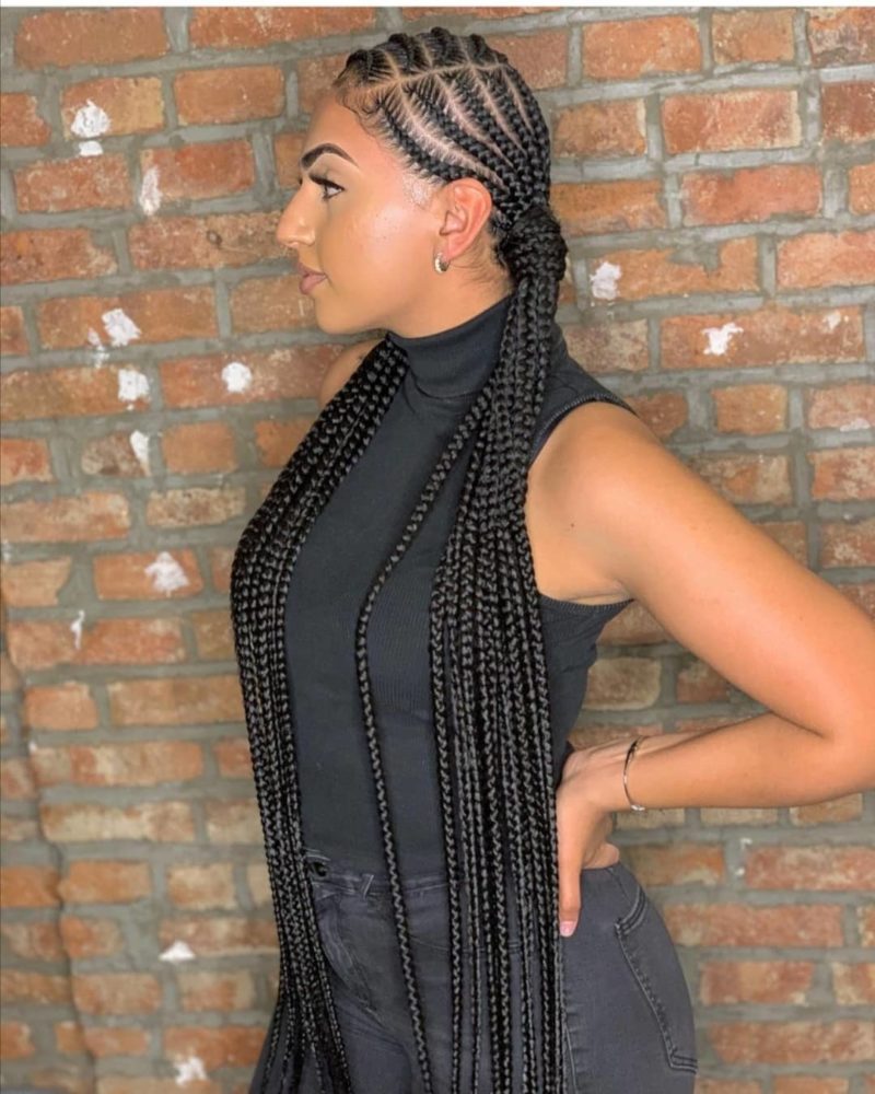 27 Cute All-Back Ghana Weaving Hairstyles | ThriveNaija