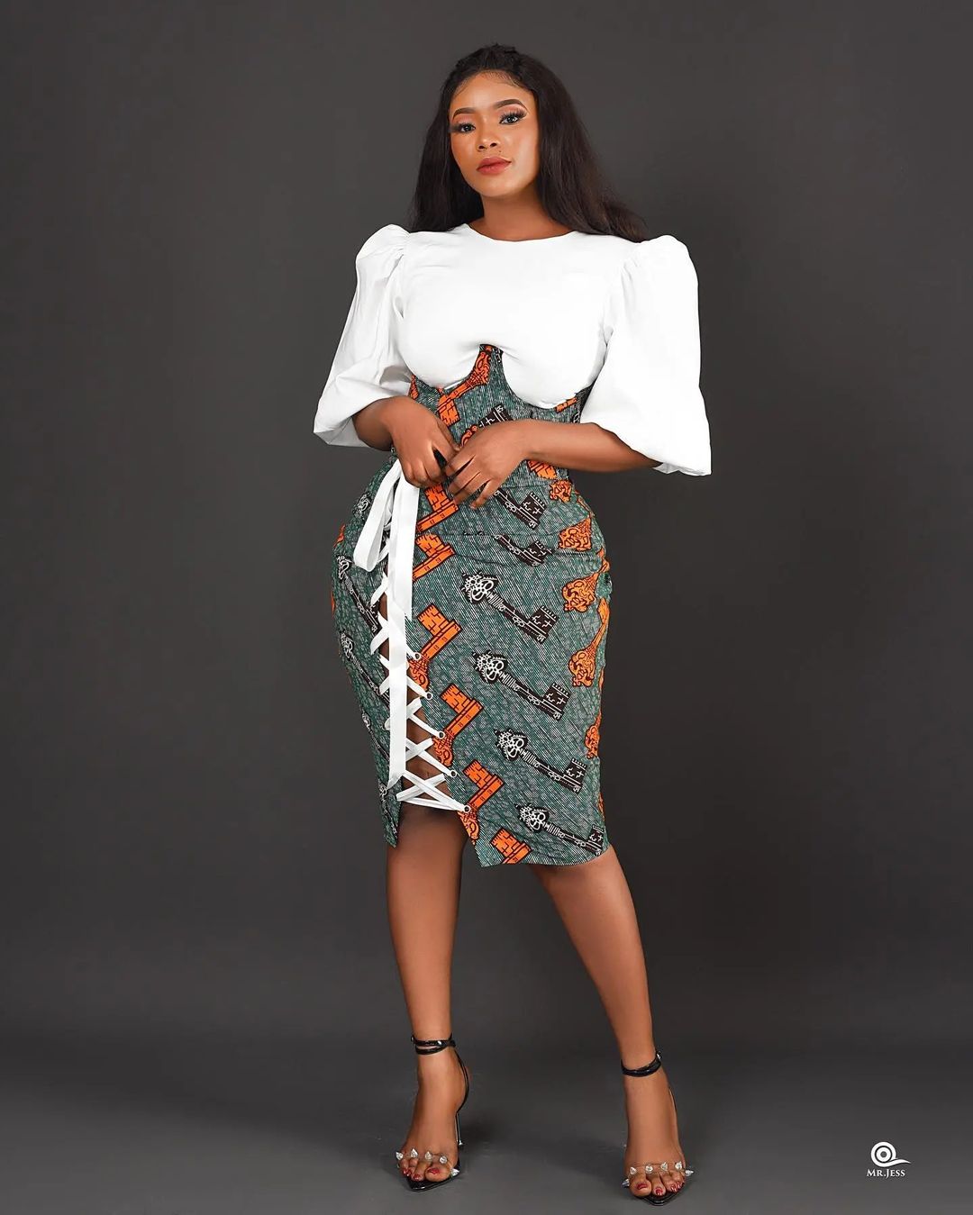 Ankara High Waist  Skirt