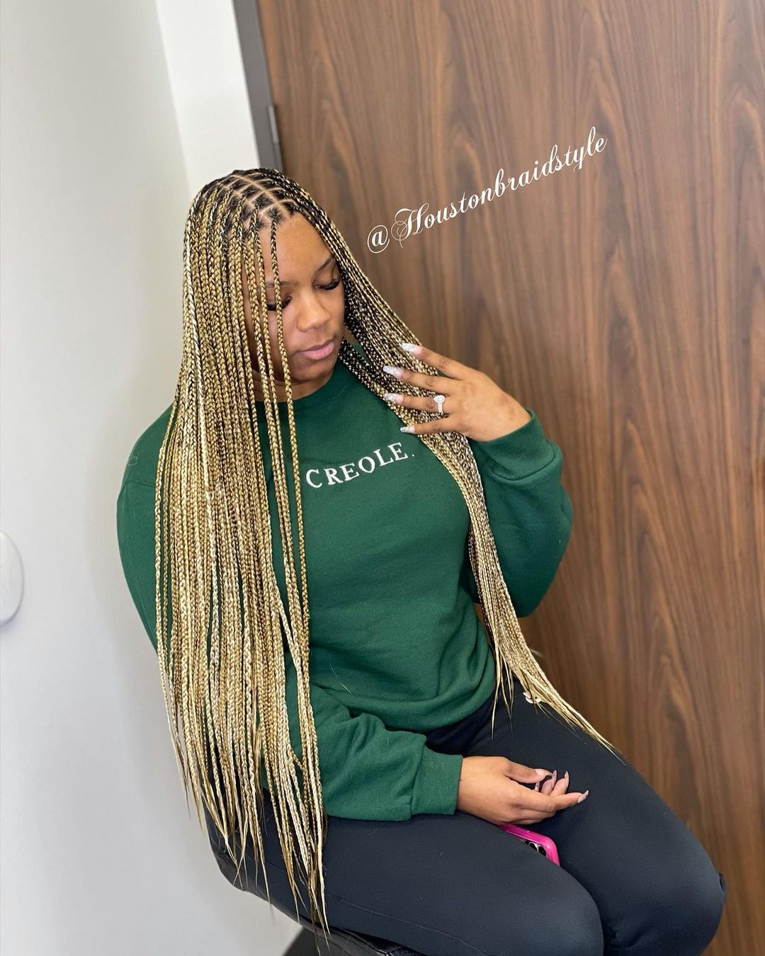 Blonde Micro Braids