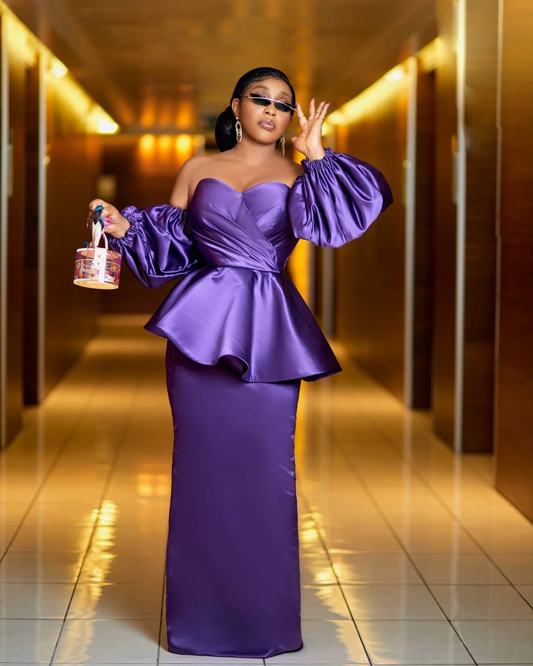 Rita Dominic: Purple Is The New Fashion Color
