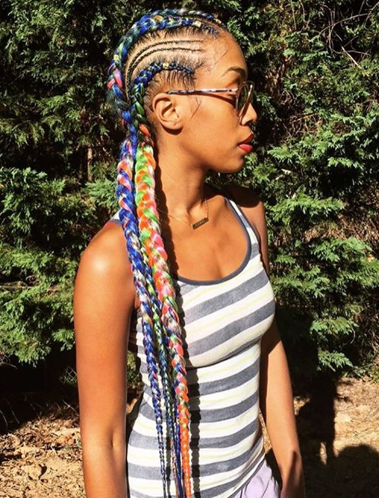 Multicoloured Feed-In Jumbo Braid