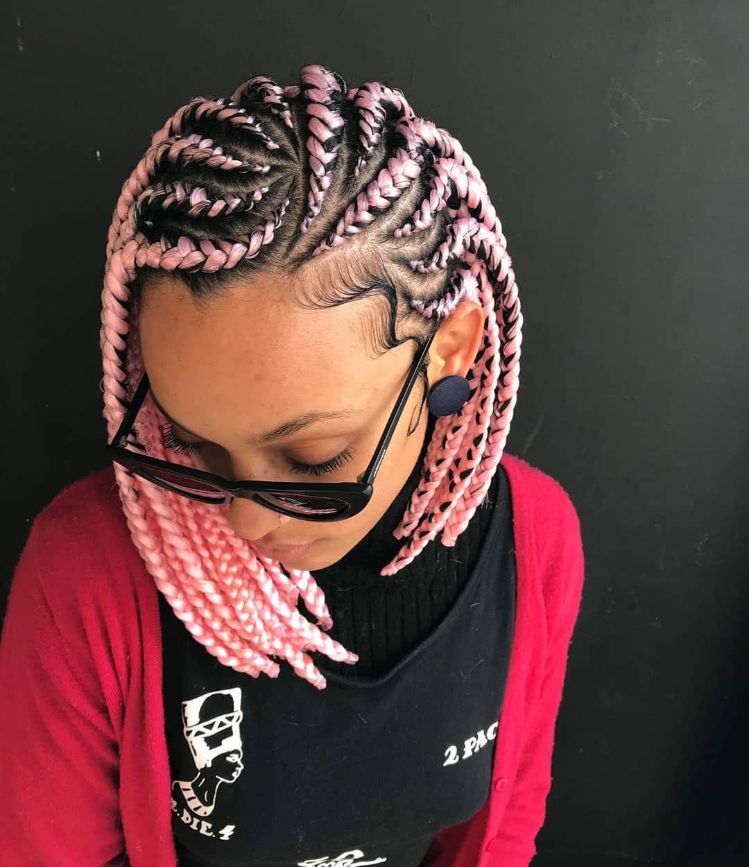 Medium Pink Jumbo Braid