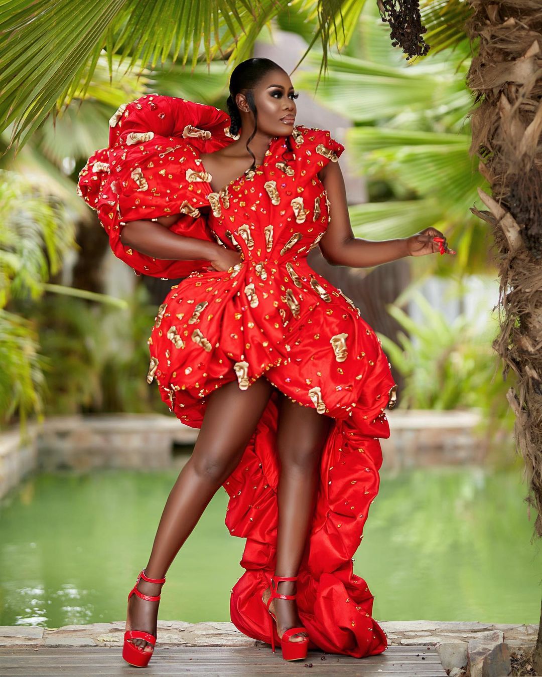 Nana Akua Addo- Rocking Red Like A Beauty