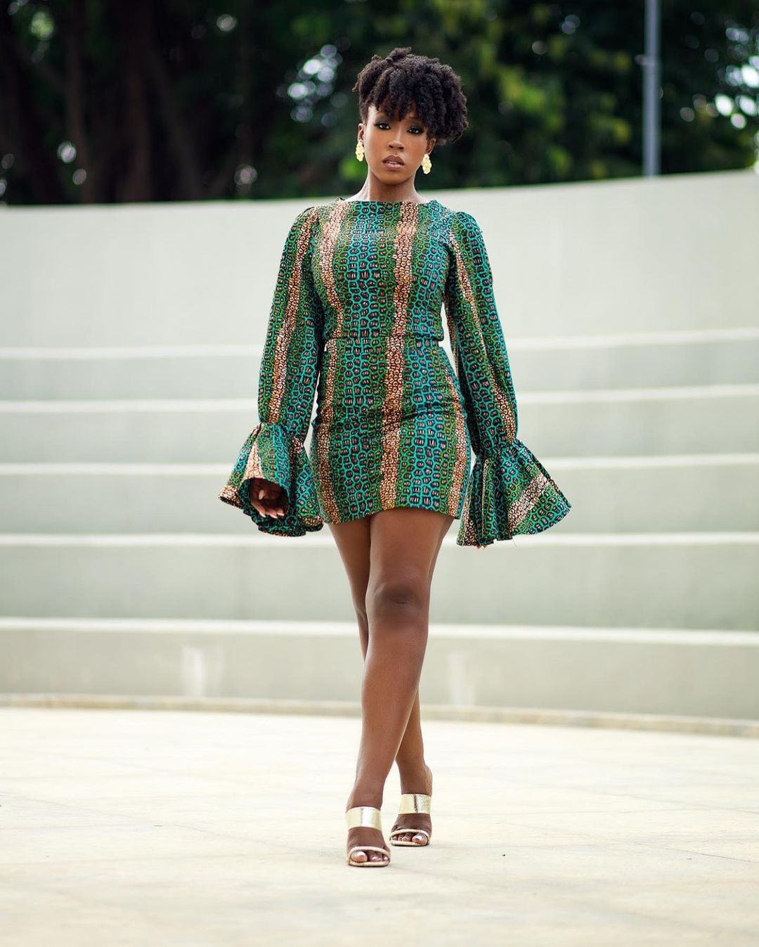Beverly Naya- Can't Go Wrong In This Casual Ankara Style
