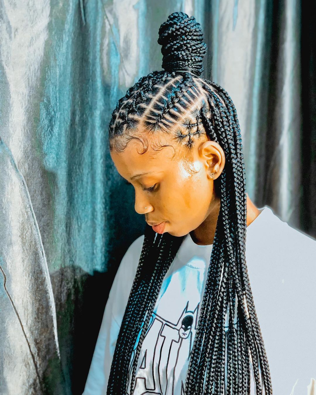 High up do braid