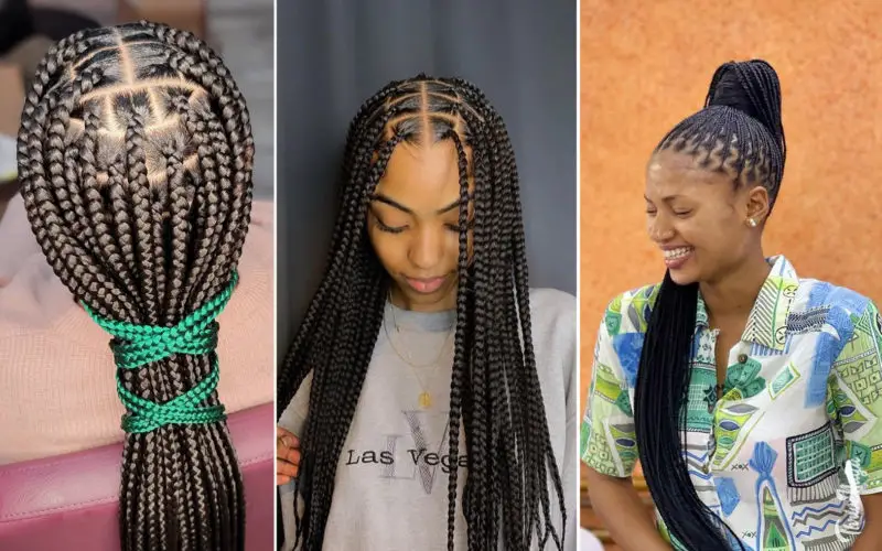 40 Box Braids Hairstyles Women Are Asking for in 2023 - Hair Adviser | Short  box braids, Box braids styling, Braided hairstyles