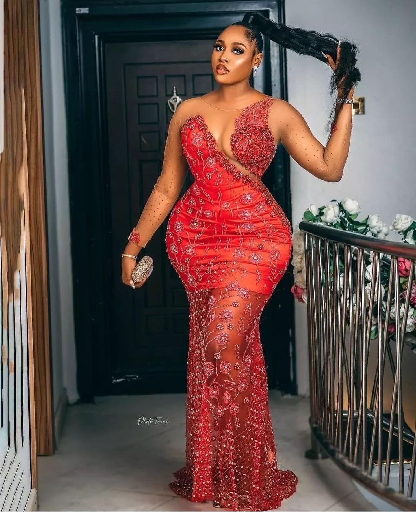 Latest Red Lace Asoebi Styles 2022, Glam and Fabulous Asoebi Styles In Red  Colours