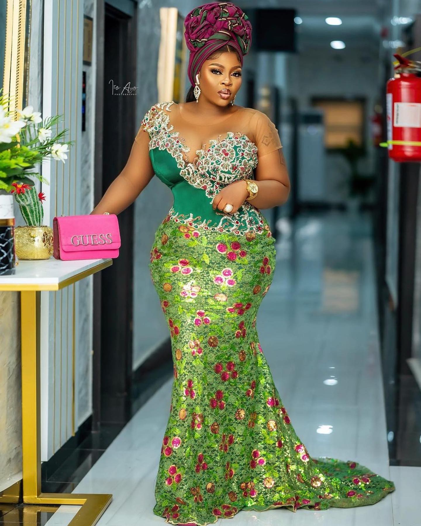 Emerald Aso Ebi Style