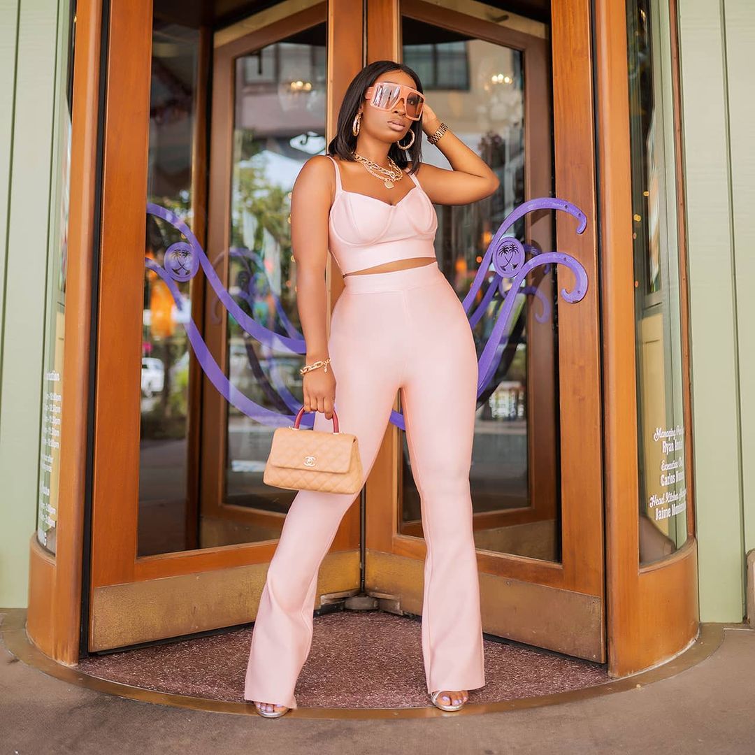 Chic Ama- Sassy In Two Piece Outfit
