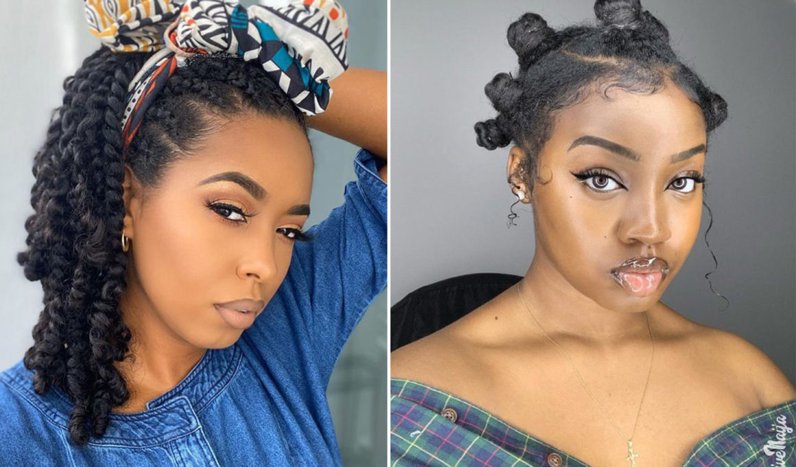 style your natural hair at home