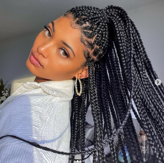 Cute Knotless Box Braid