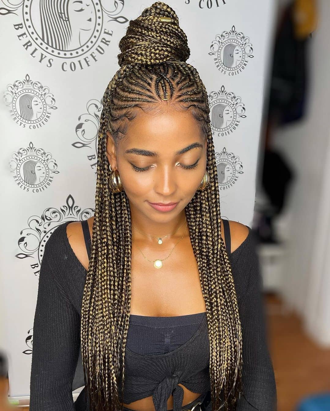 Ombre African Braid Hairstyle