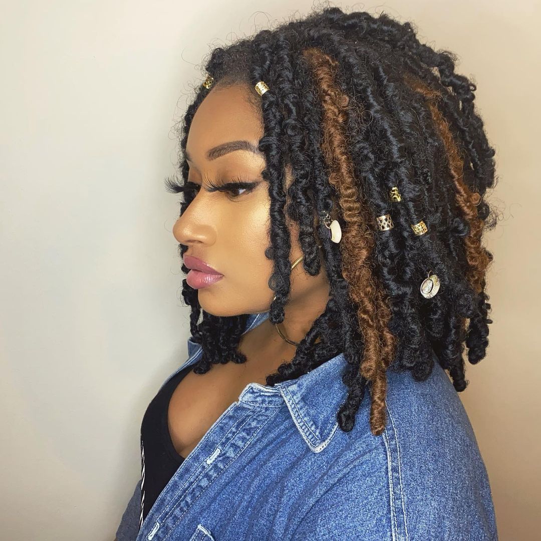 Subtle Shade Butterfly Locs