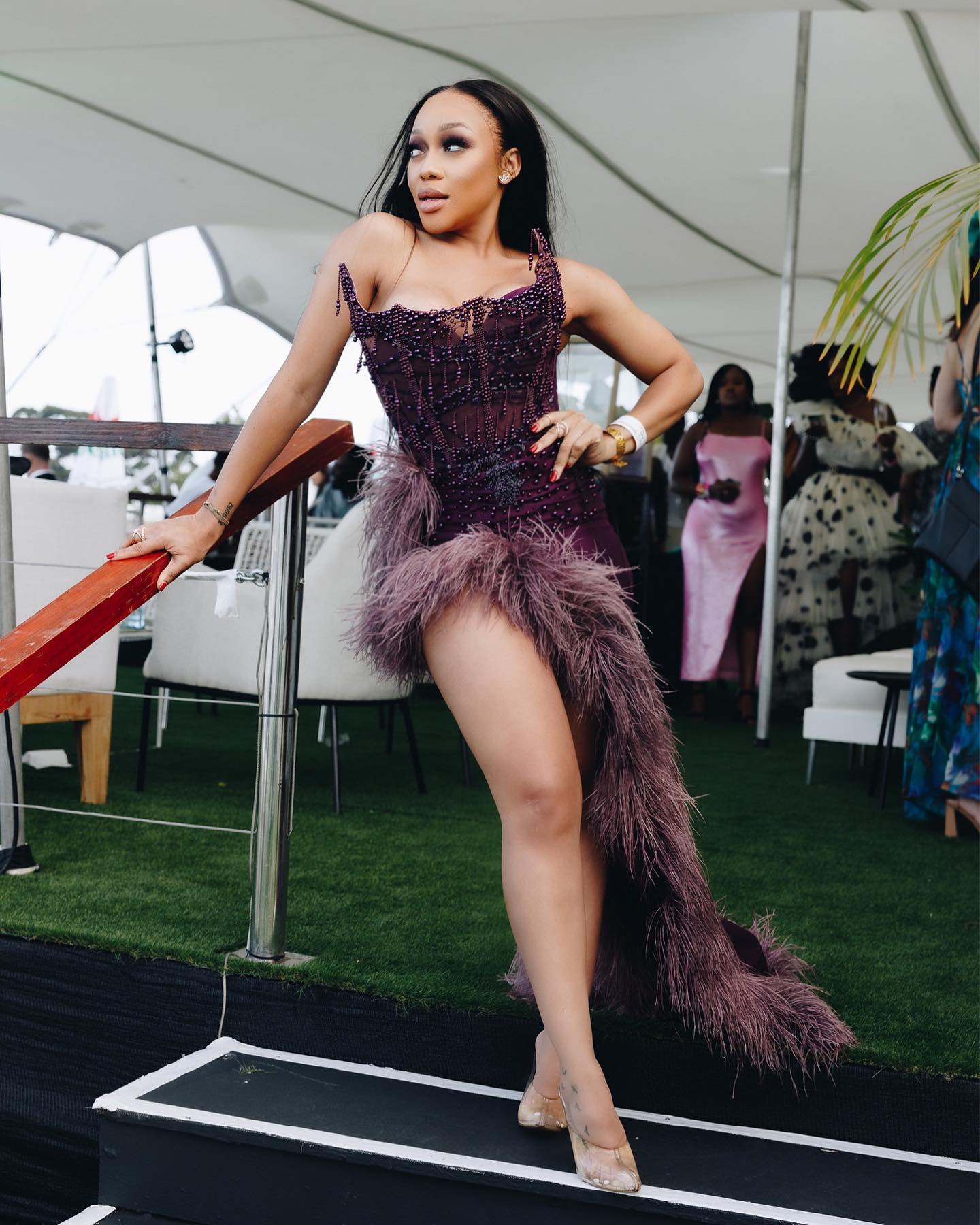 Thando Thabethe- Rocking Jaw Dropping Outfit