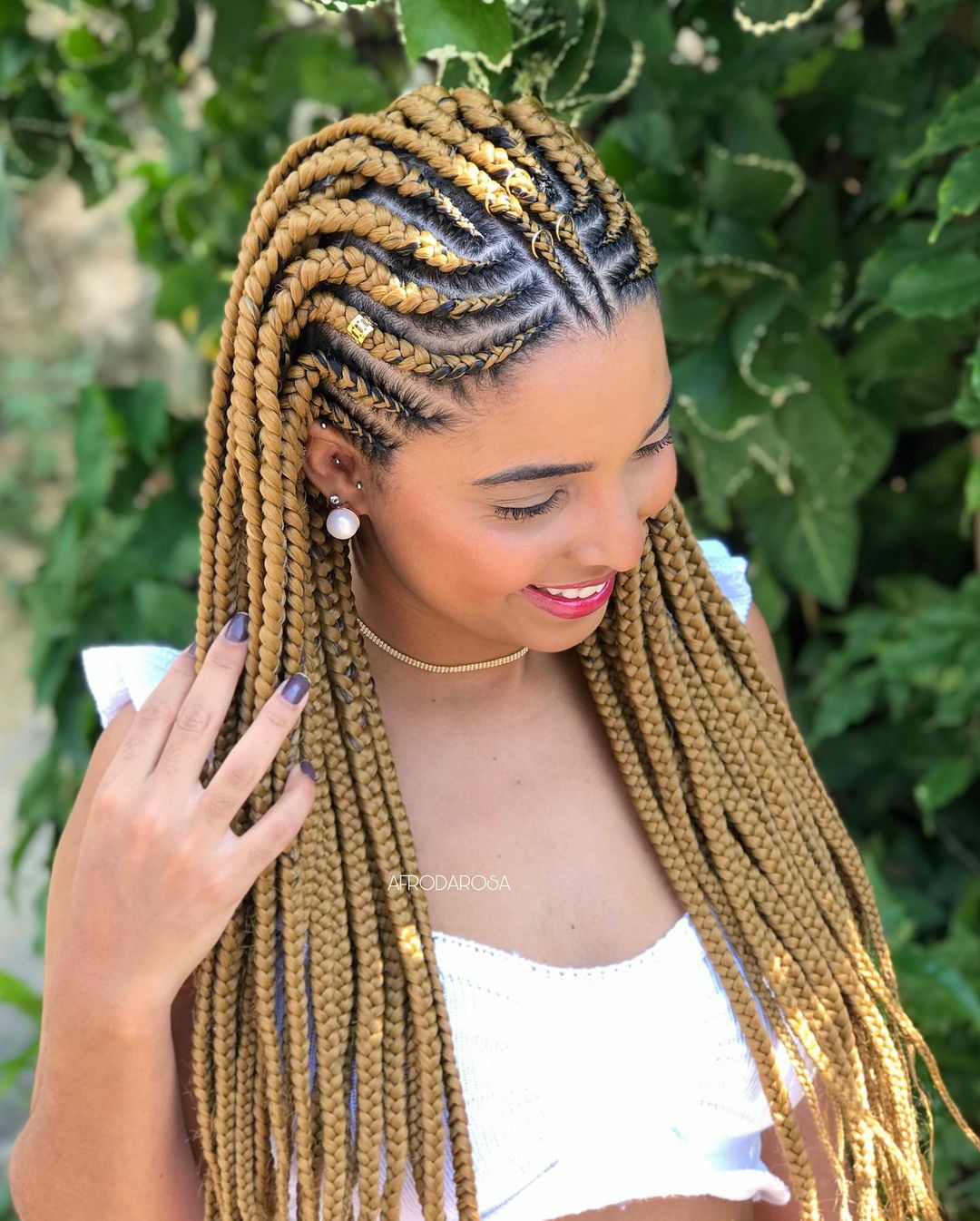 Cute Blonde Fulani Braid