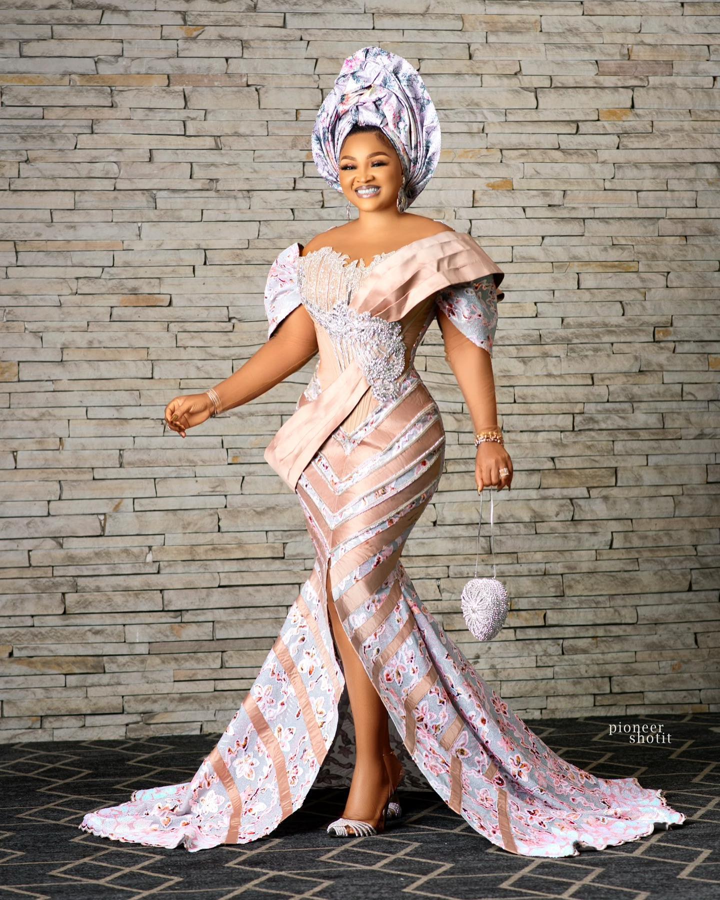 Mercy Aigbe- Rocking Just The Owambe Look The Season Needs