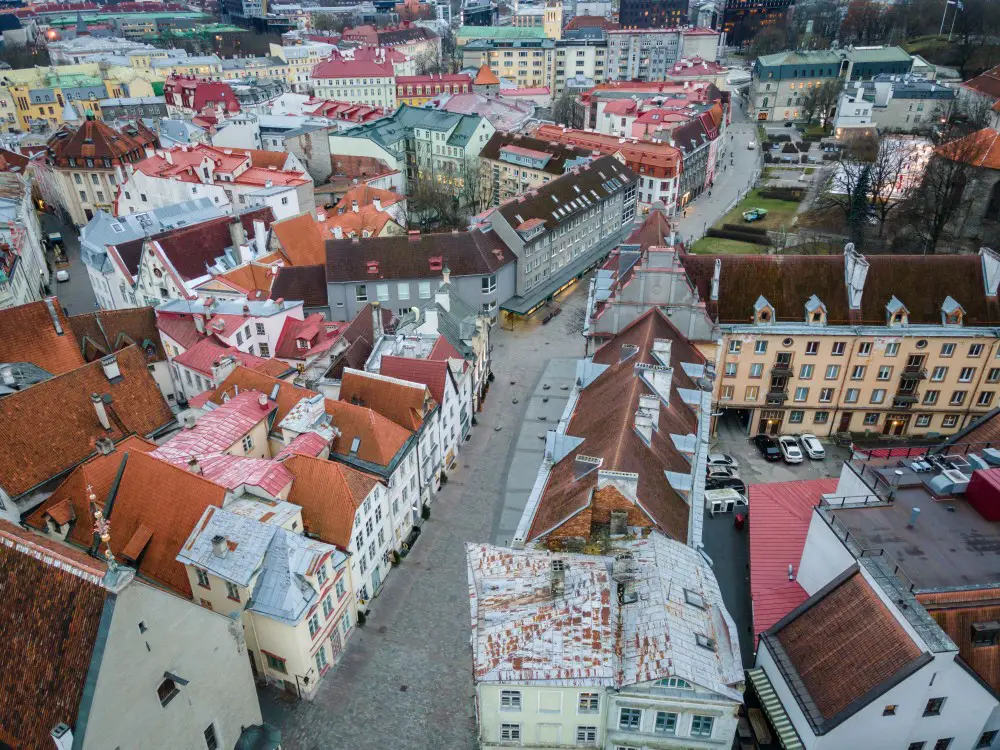 Viru street of Tallinn old town