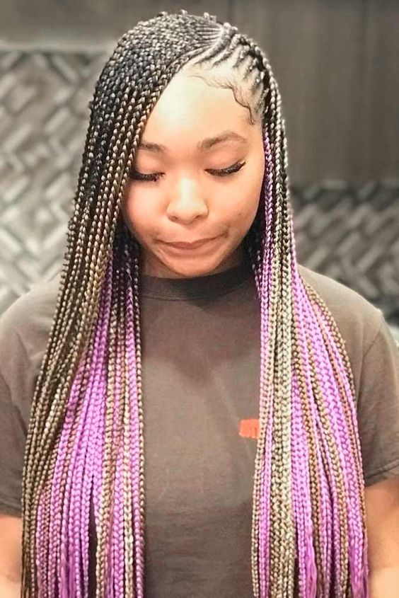 Picture of 5 Ponytail Lemonade Braids That Are In Trend This Season