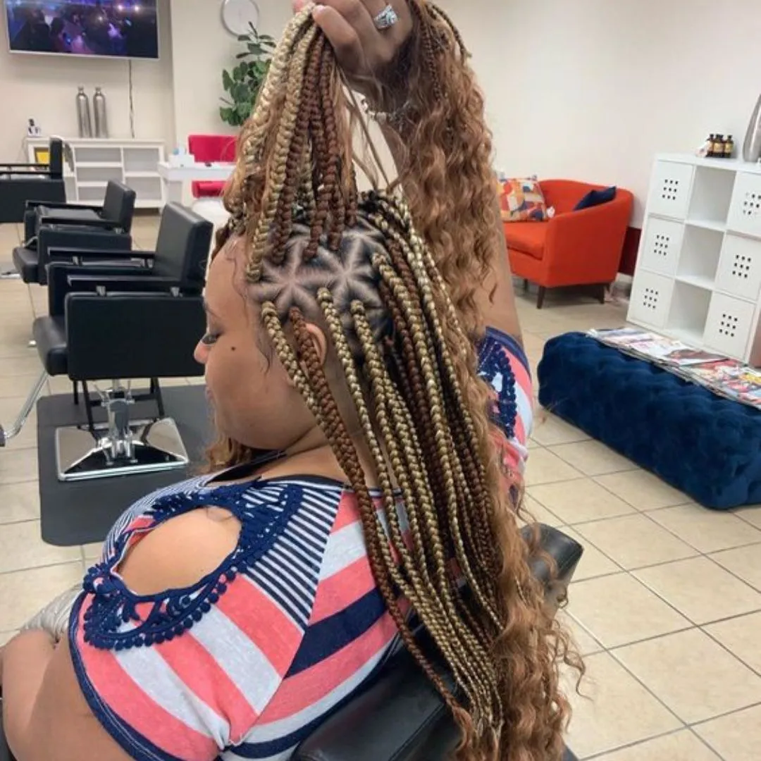 Bohemian Bronze Braids Triangle