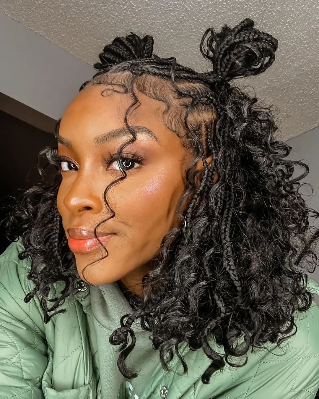 Freestyle Curly Tribal Braid 