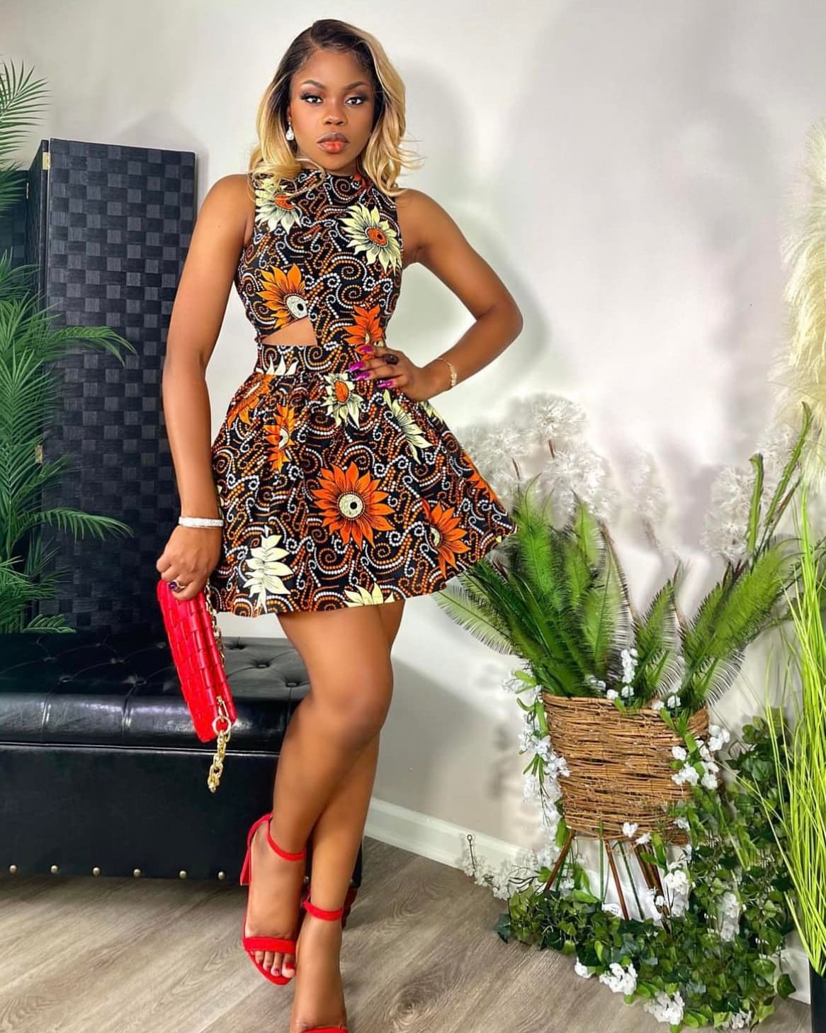 Mini Flare Ankara Style