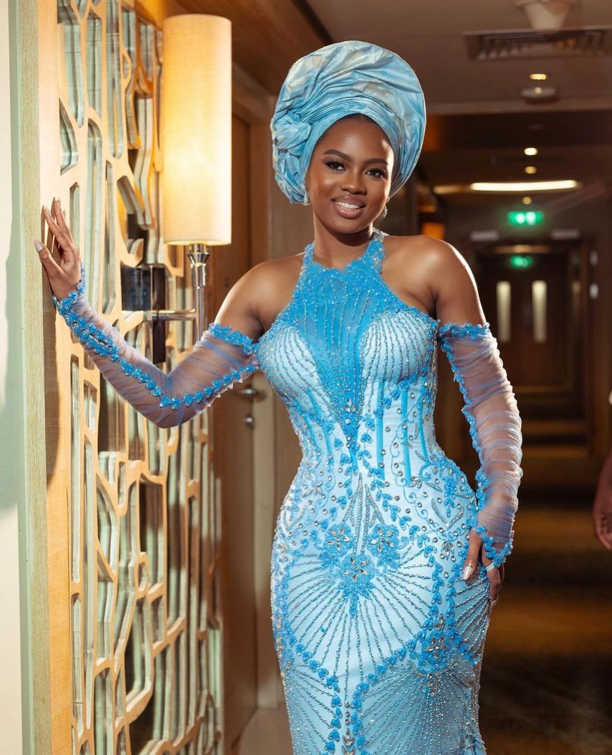 Straight Gown Off Shoulder Sleeves