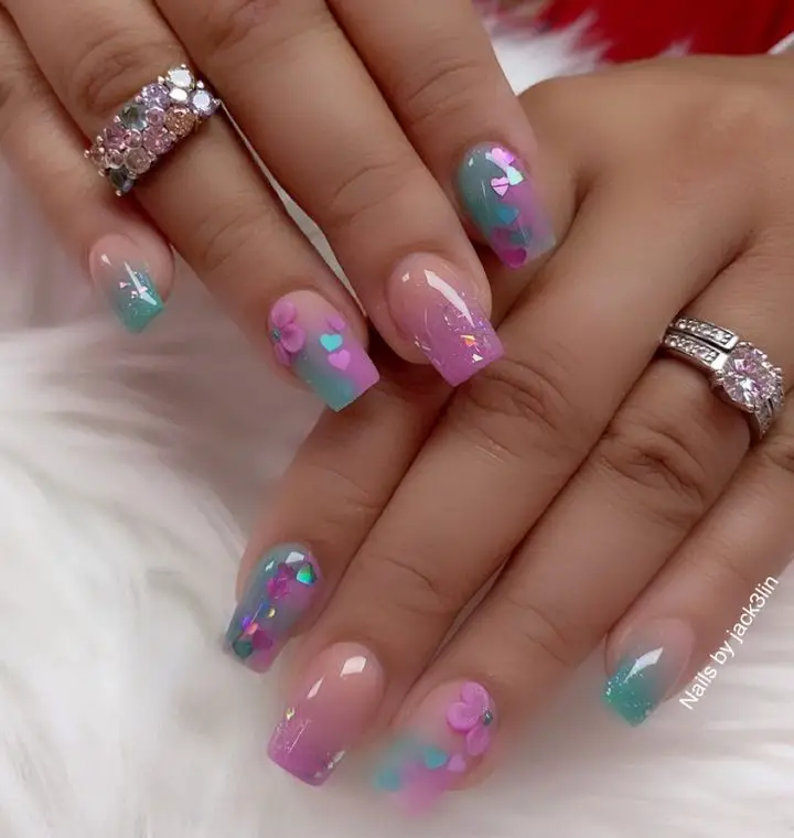Pastel Ombre Nail