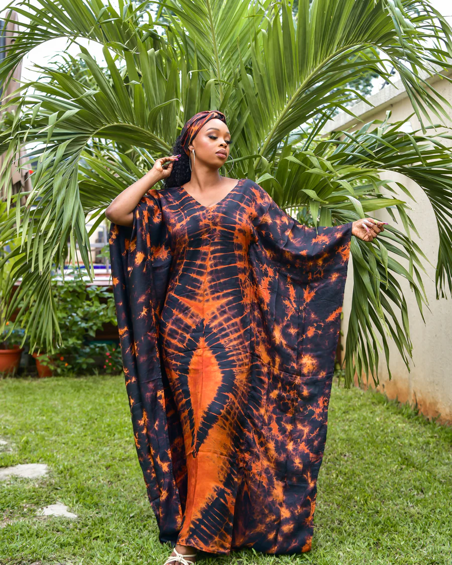 Rich Aunty Adire Gown