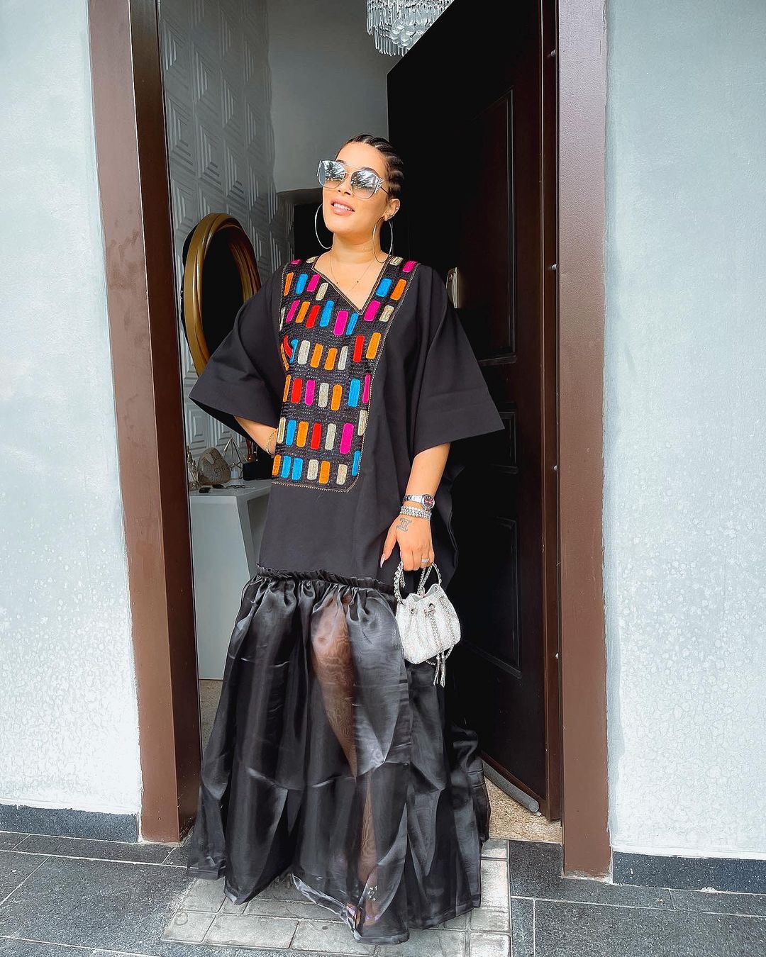 Boubou With Chiffon Frock