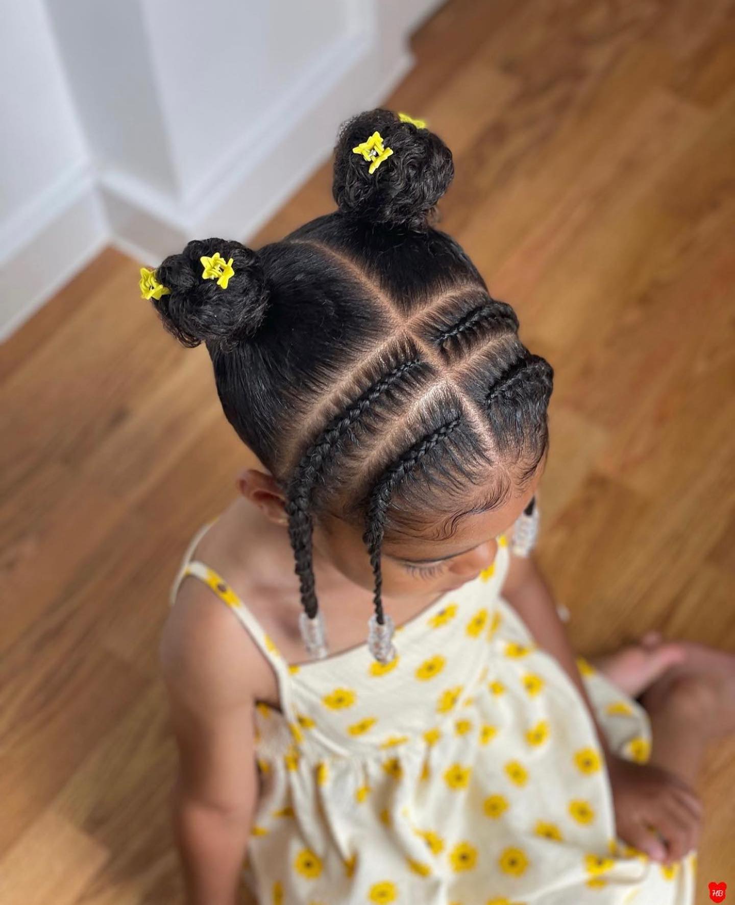 Cornrow With Double Bun