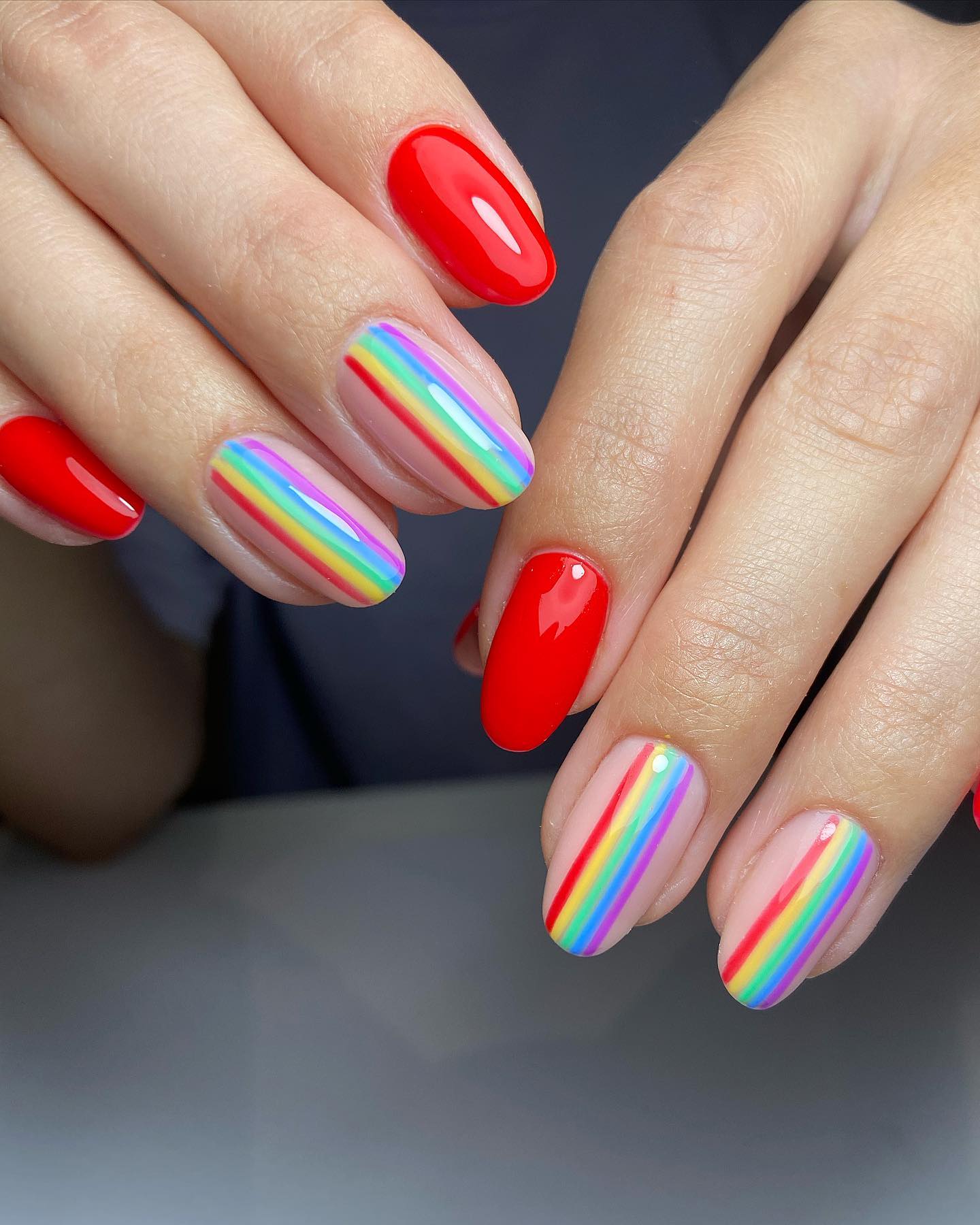 Rainbow Nails