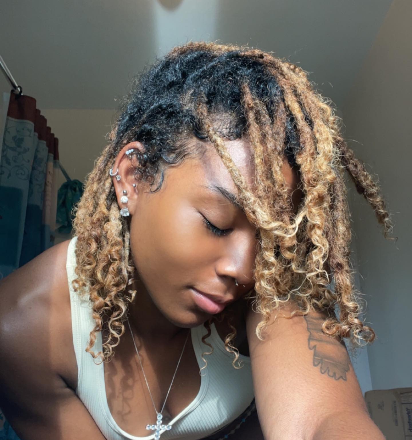 Instant Locs With Combed Out Curls