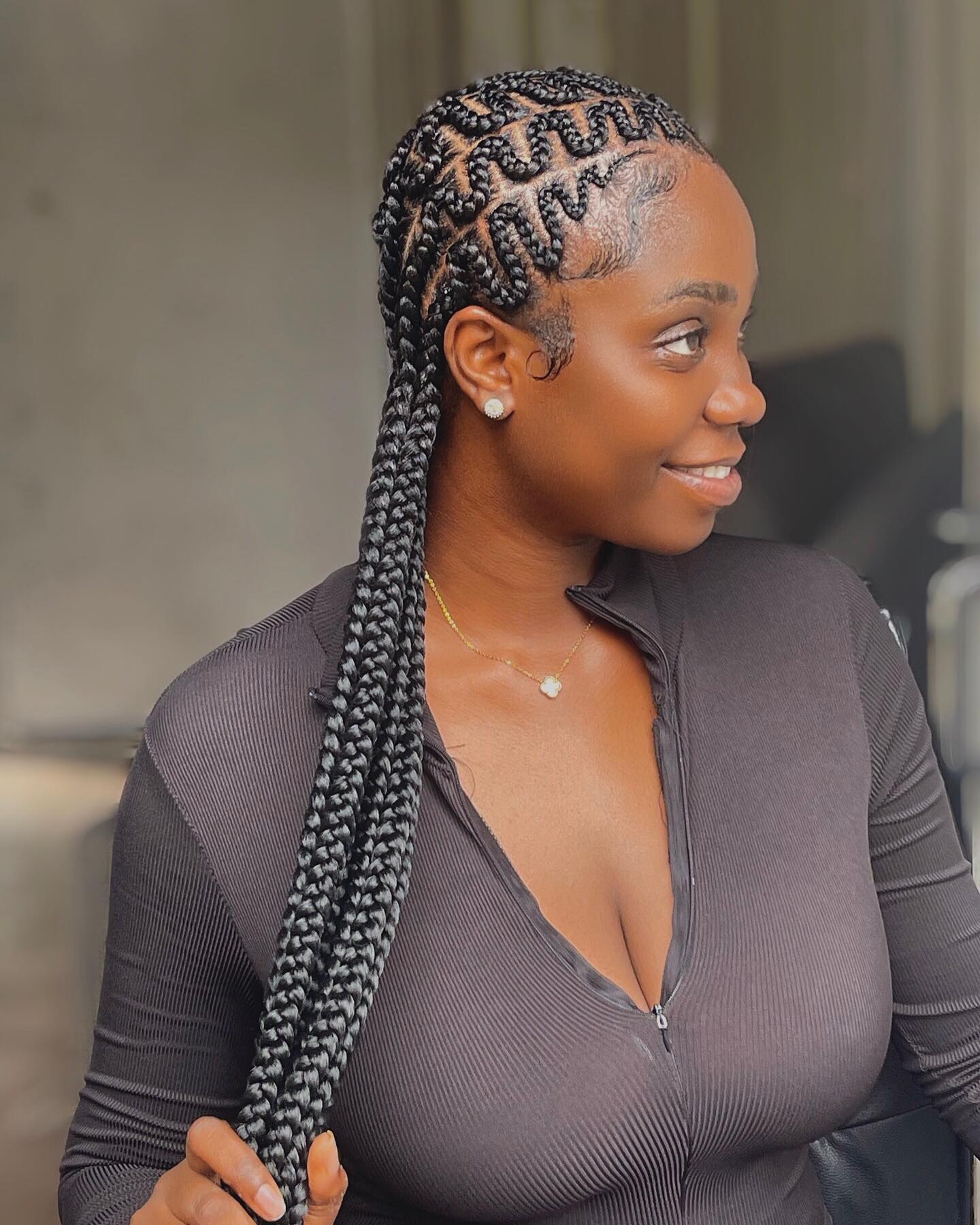 Zigzag All Back Cornrow