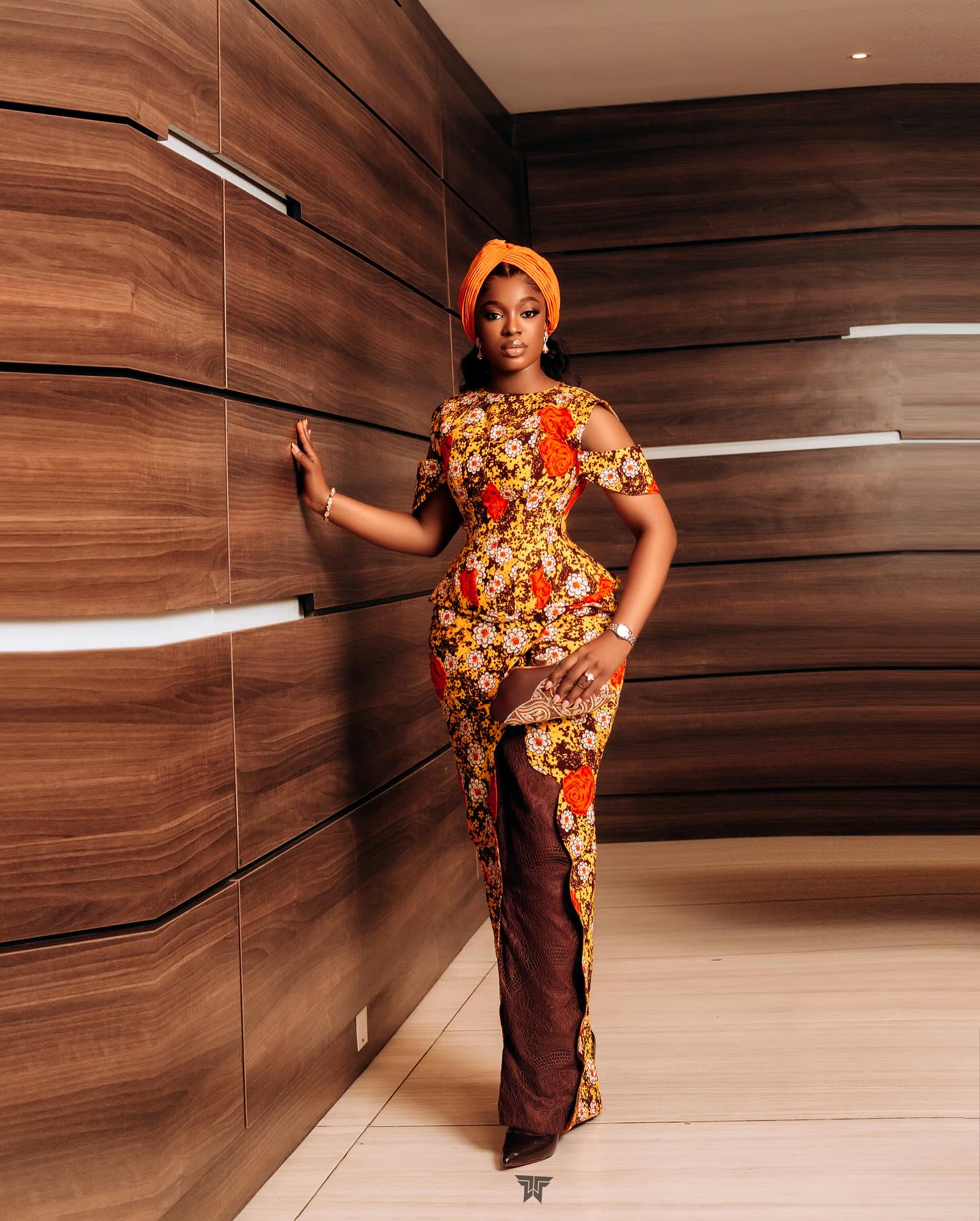 Cap Sleeve Top With Covered Slit Skirt